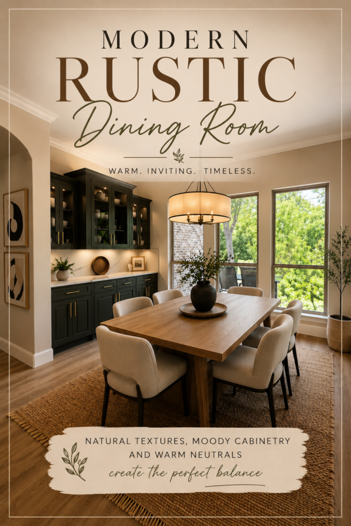 Modern Rustic Dining Room Ideas: How To Create A Warm Elevated Space dining 2