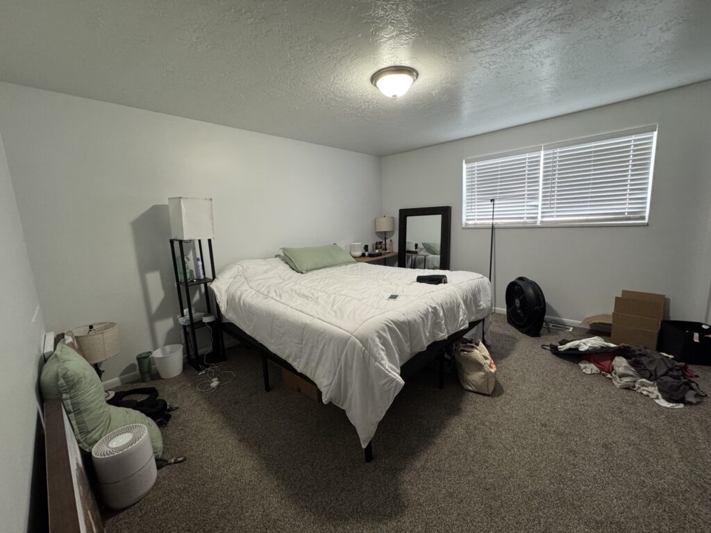 Apartment bedroom makeover before
